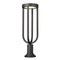 Z-Lite Leland Outdoor Pier Mounted Fixture, 1-Light, 9 In.W x 28.25 In.H, Sand Black/Sand Blast 5005PHB-553PM-BK-LED - alternate 1